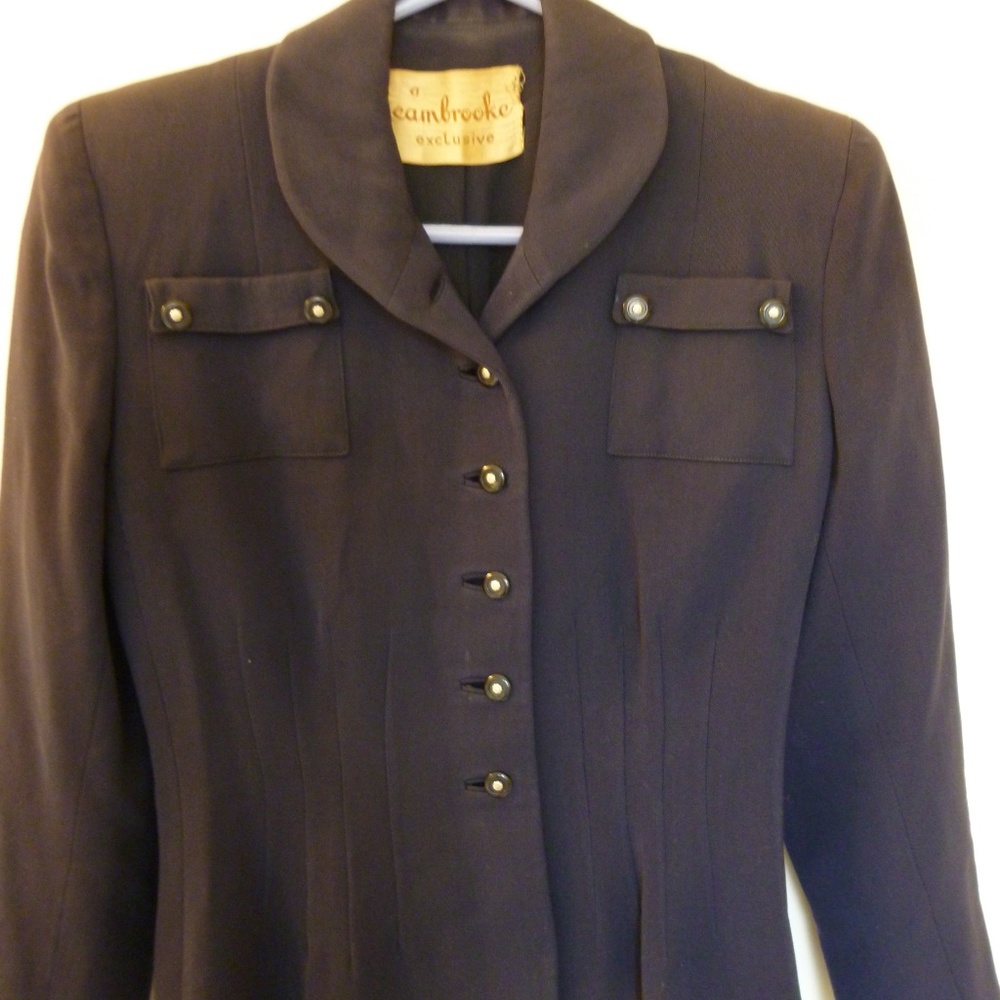Vintage Navy Blazer with Dressy Buttons